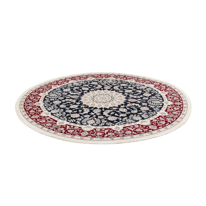 Alfombra persa - Nain redondo  - 206 x 195 cm - azul oscuro