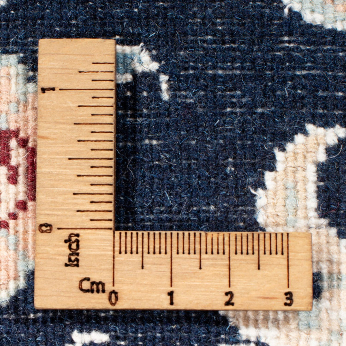 Alfombra de pasillo Alfombra Persa - Nain - Real - 204 x 81 cm - azul oscuro