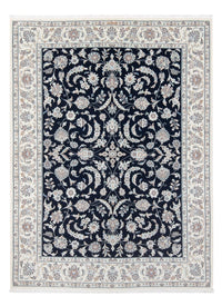 Alfombra Persa - Nain - Prima - 200 x 149 cm - azul oscuro