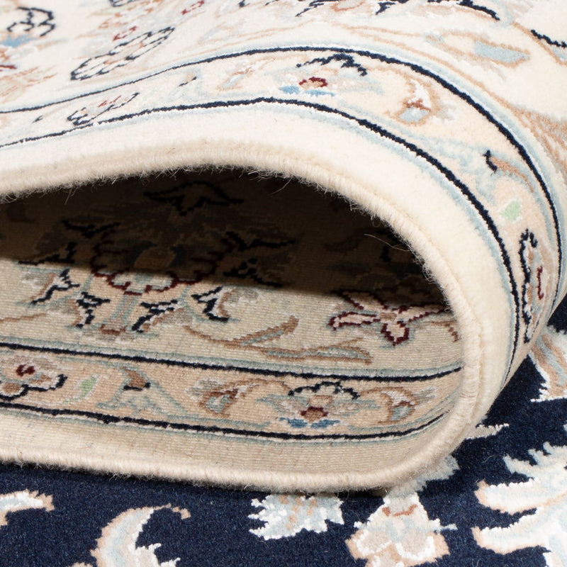 Alfombra Persa - Nain - Prima - 200 x 149 cm - azul oscuro