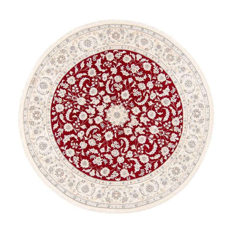 Alfombra persa - Nain redondo  - 200 x 200 cm - rojo