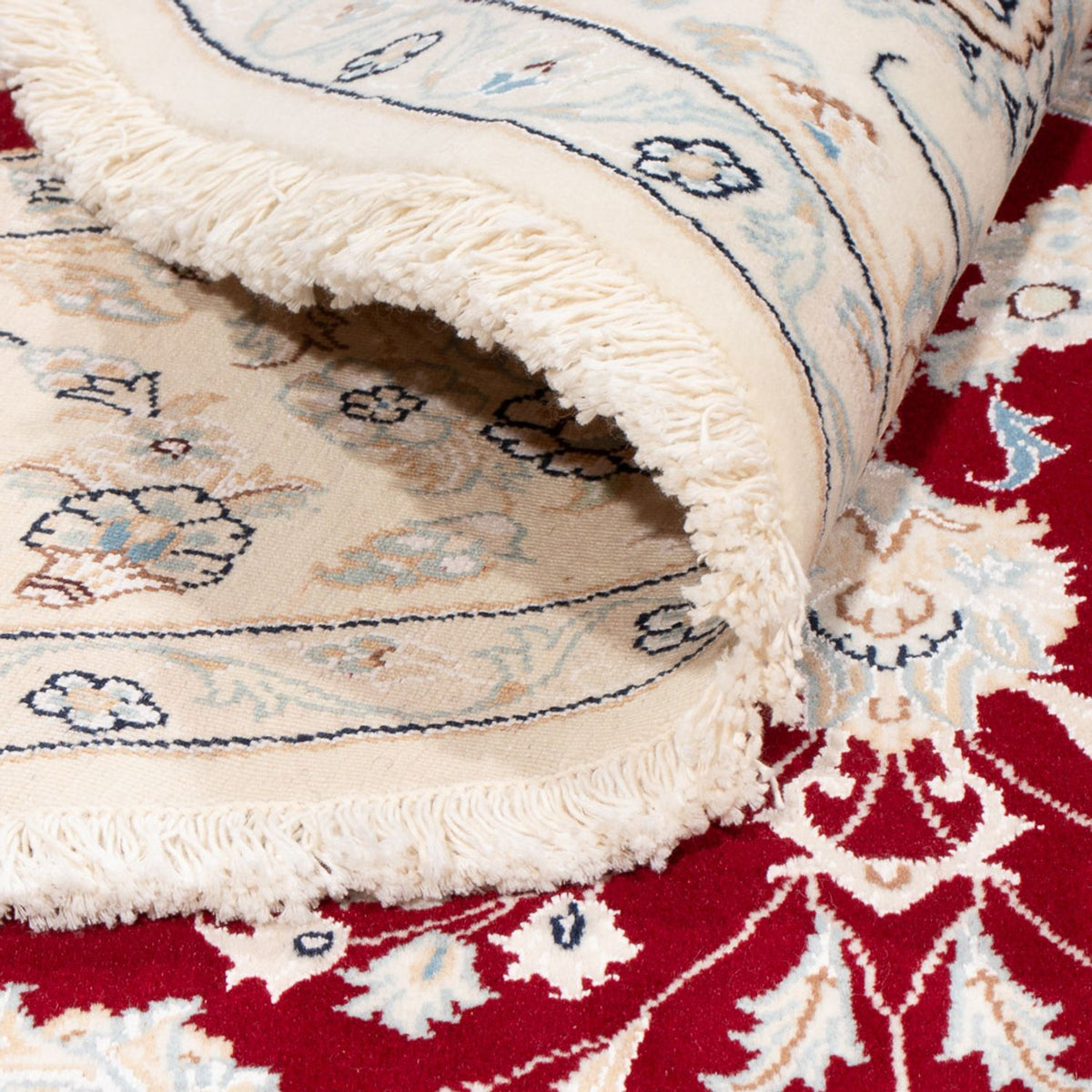 Alfombra persa - Nain redondo  - 200 x 200 cm - rojo