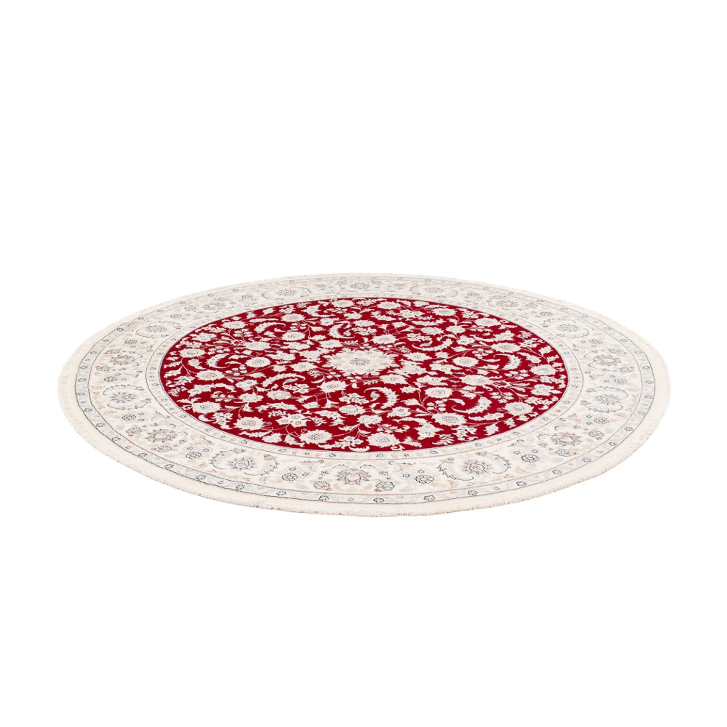Alfombra persa - Nain redondo  - 200 x 200 cm - rojo