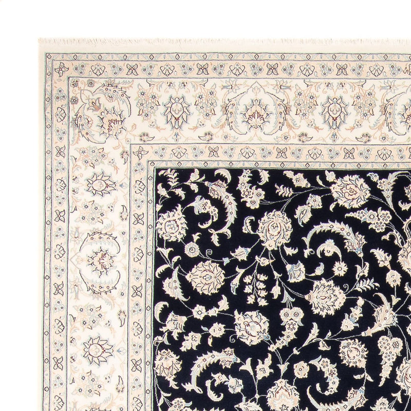 Alfombra persa - Nain - 261 x 249 cm - azul oscuro