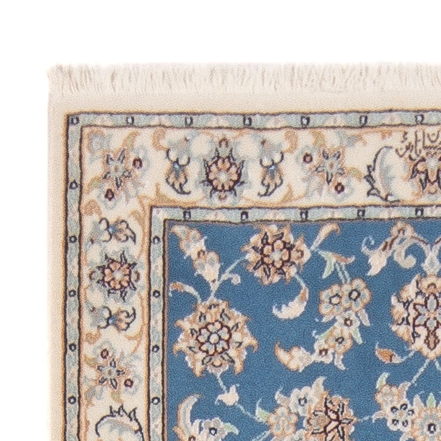 Alfombra de pasillo Alfombra Persa - Nain - Prima - 245 x 82 cm - azul