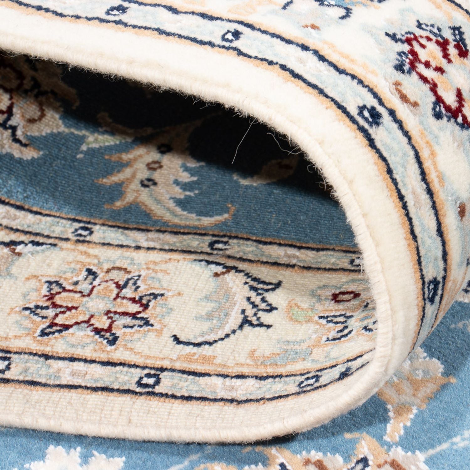 Alfombra de pasillo Alfombra Persa - Nain - Prima - 245 x 82 cm - azul