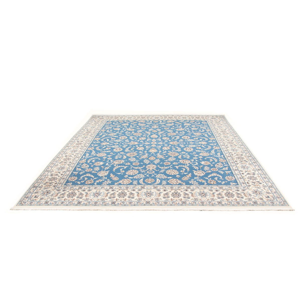 Alfombra Persa - Nain - Prima - 293 x 248 cm - azul claro