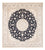 Alfombra persa - Nain - 268 x 245 cm - azul oscuro