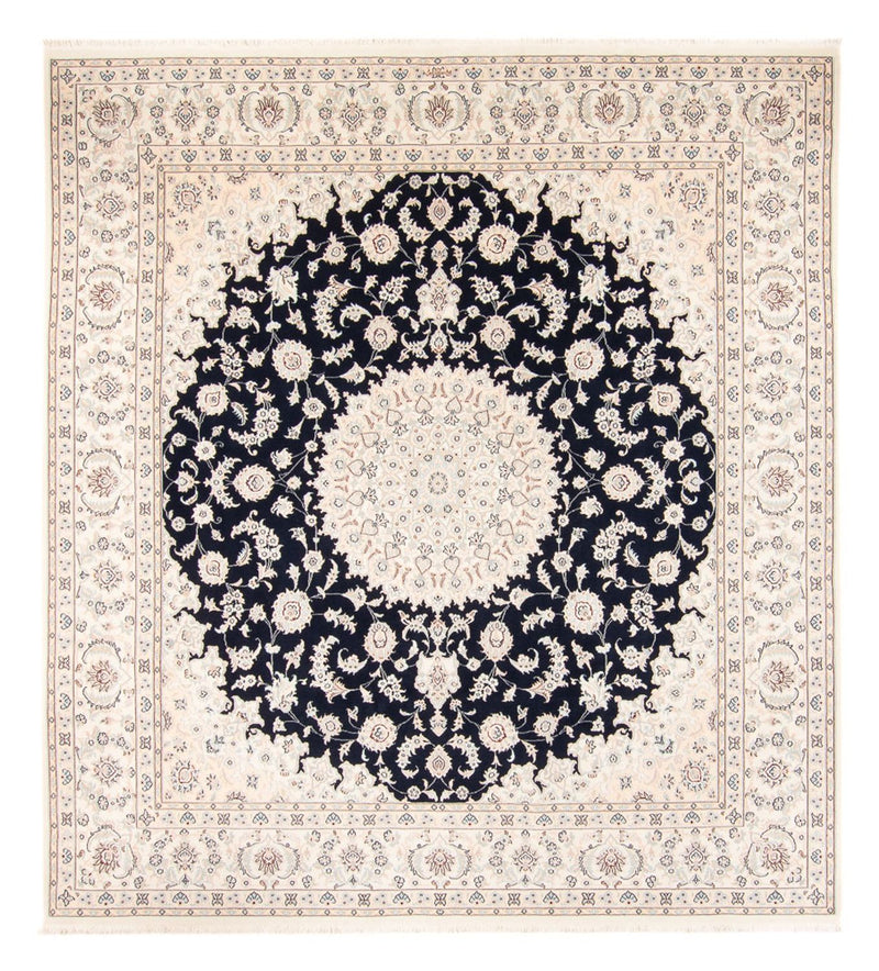 Alfombra persa - Nain - 268 x 245 cm - azul oscuro