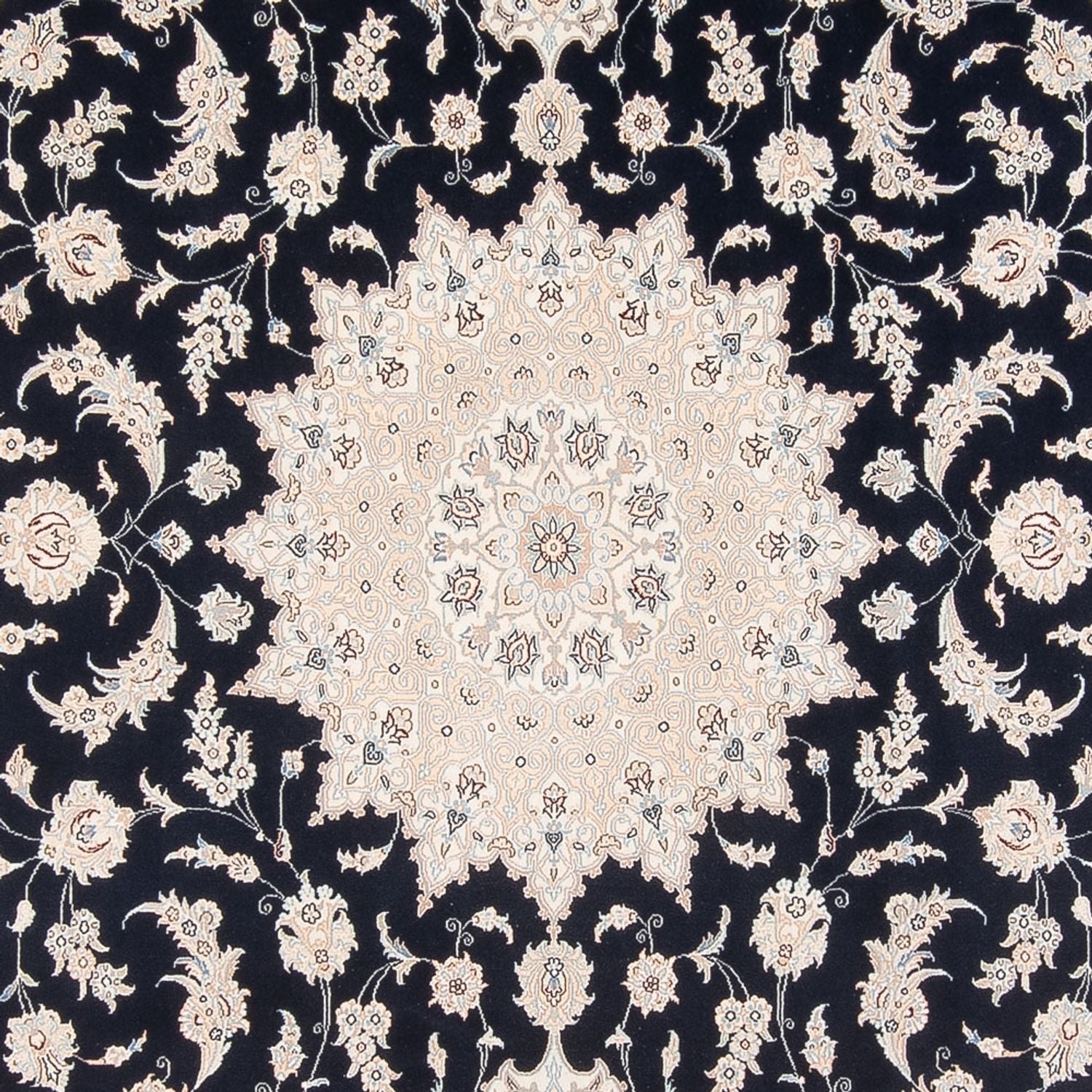 Alfombra Persa - Nain - Prima - 340 x 246 cm - azul oscuro
