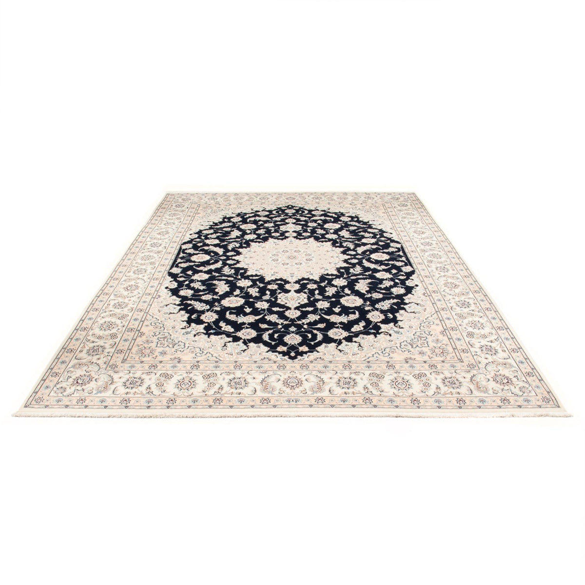Alfombra Persa - Nain - Prima - 340 x 246 cm - azul oscuro