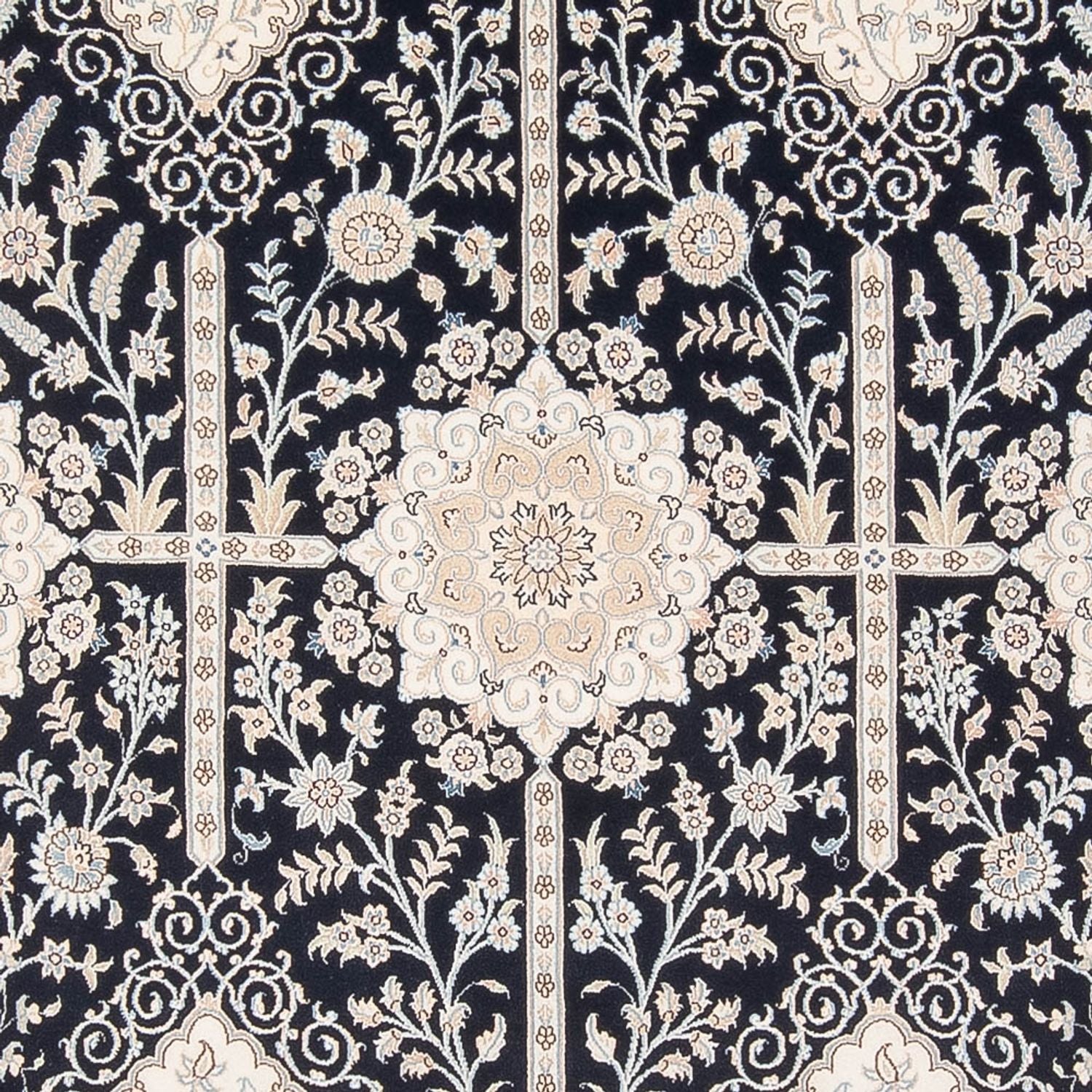 Alfombra Persa - Nain - Prima - 302 x 199 cm - azul oscuro