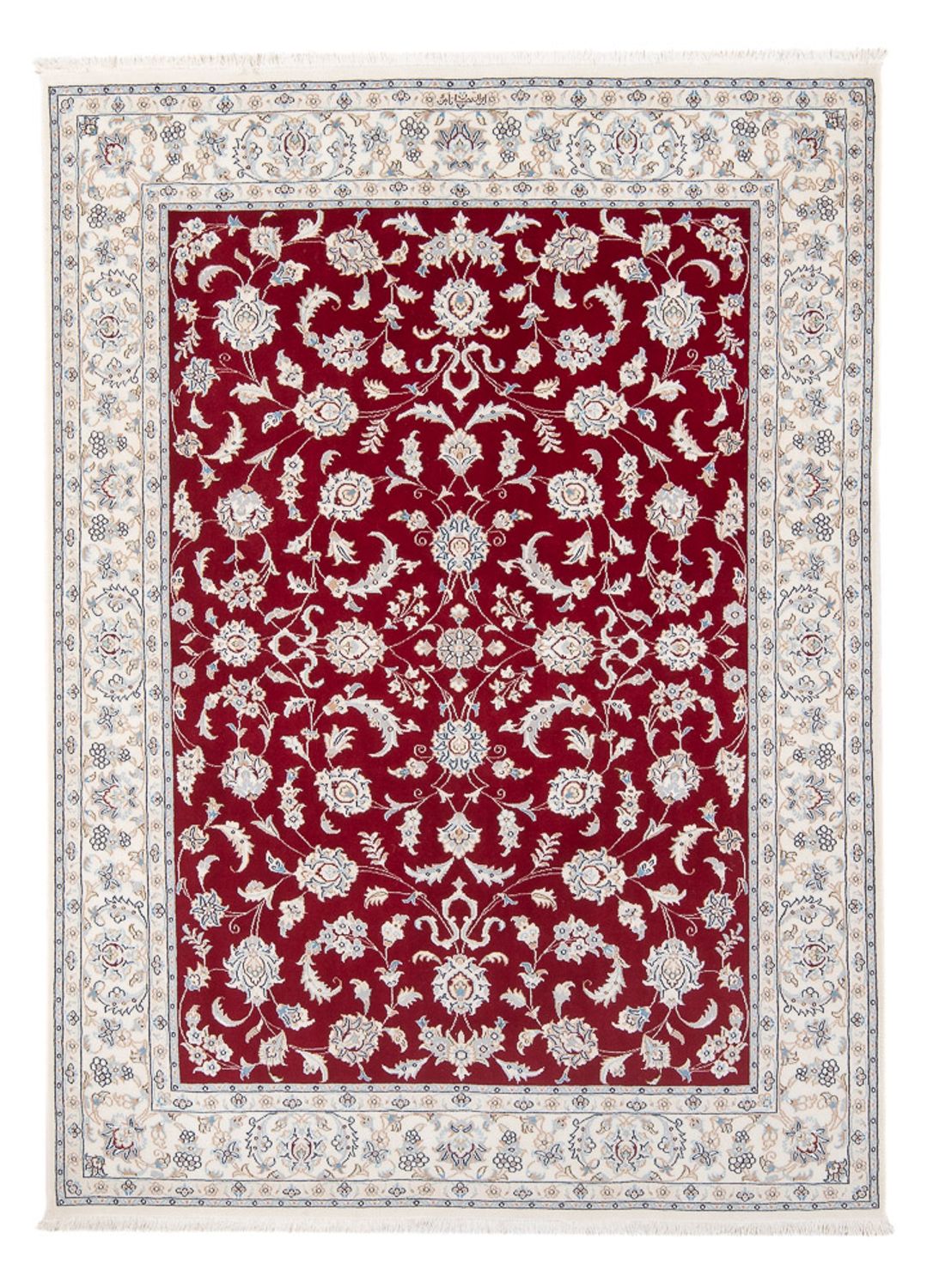 Alfombra Persa - Nain - Prima - 197 x 150 cm - rojo