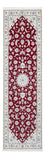 Alfombra de pasillo Alfombra Persa - Nain - Prima - 254 x 82 cm - rojo