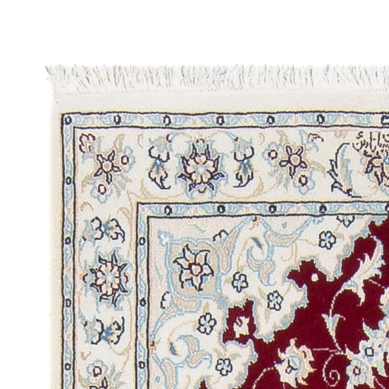 Alfombra de pasillo Alfombra Persa - Nain - Prima - 254 x 82 cm - rojo