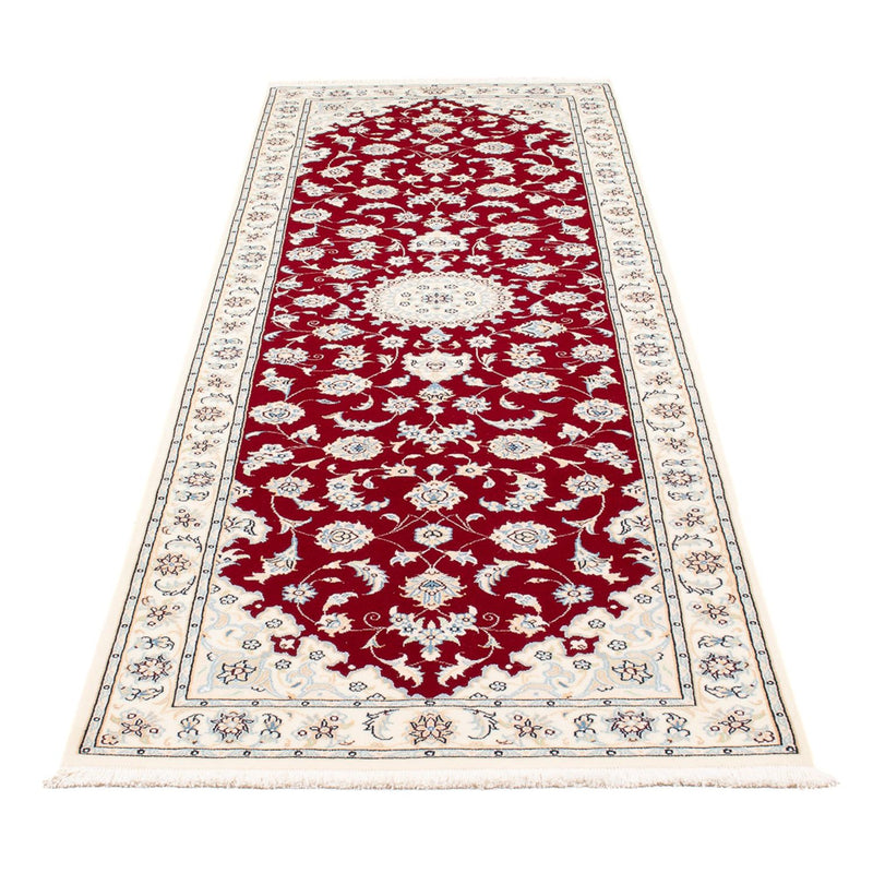 Alfombra de pasillo Alfombra Persa - Nain - Prima - 254 x 82 cm - rojo