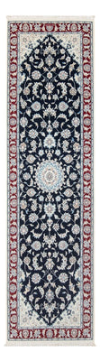 Alfombra de pasillo Alfombra Persa - Nain - Prima - 259 x 80 cm - azul oscuro