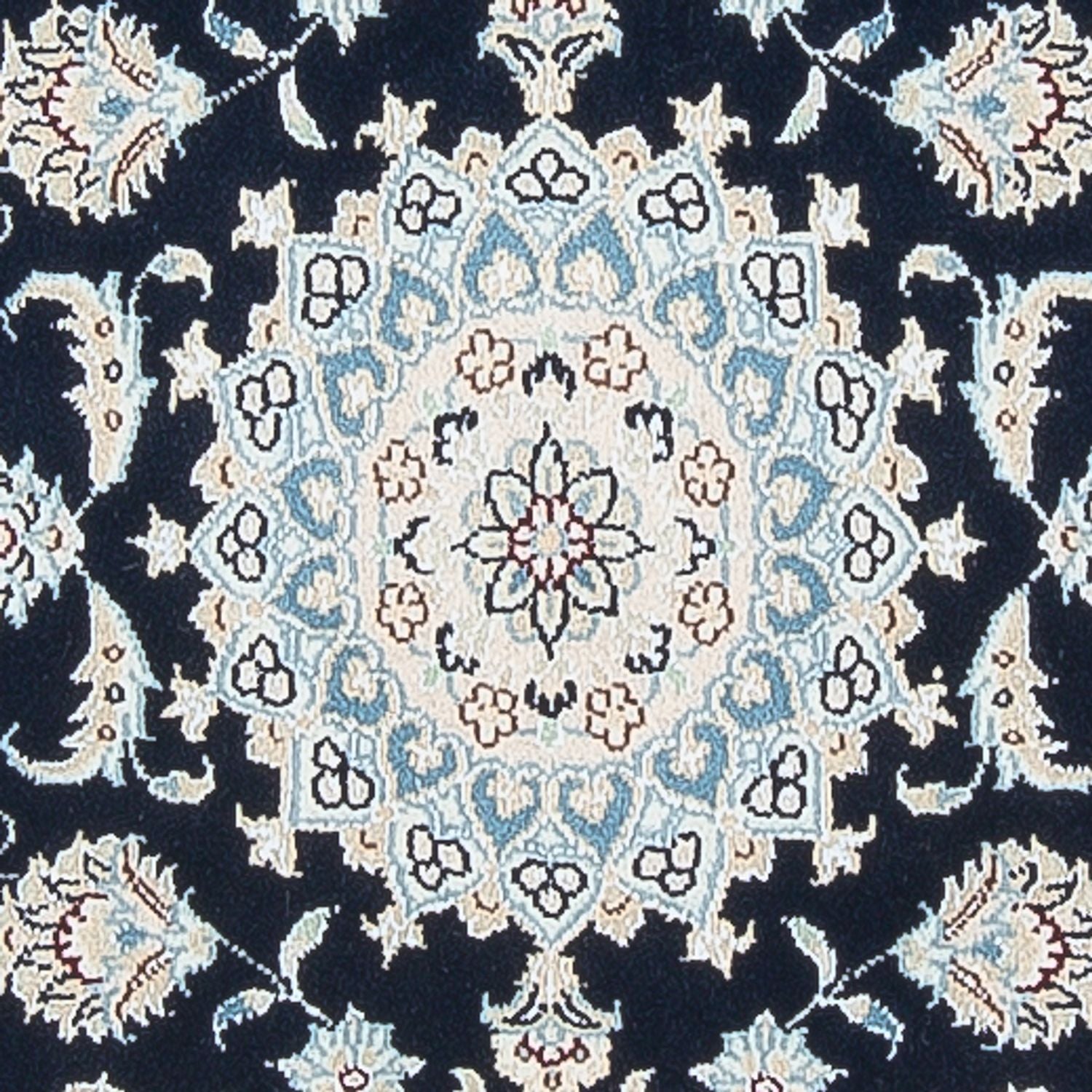 Alfombra de pasillo Alfombra Persa - Nain - Prima - 259 x 80 cm - azul oscuro