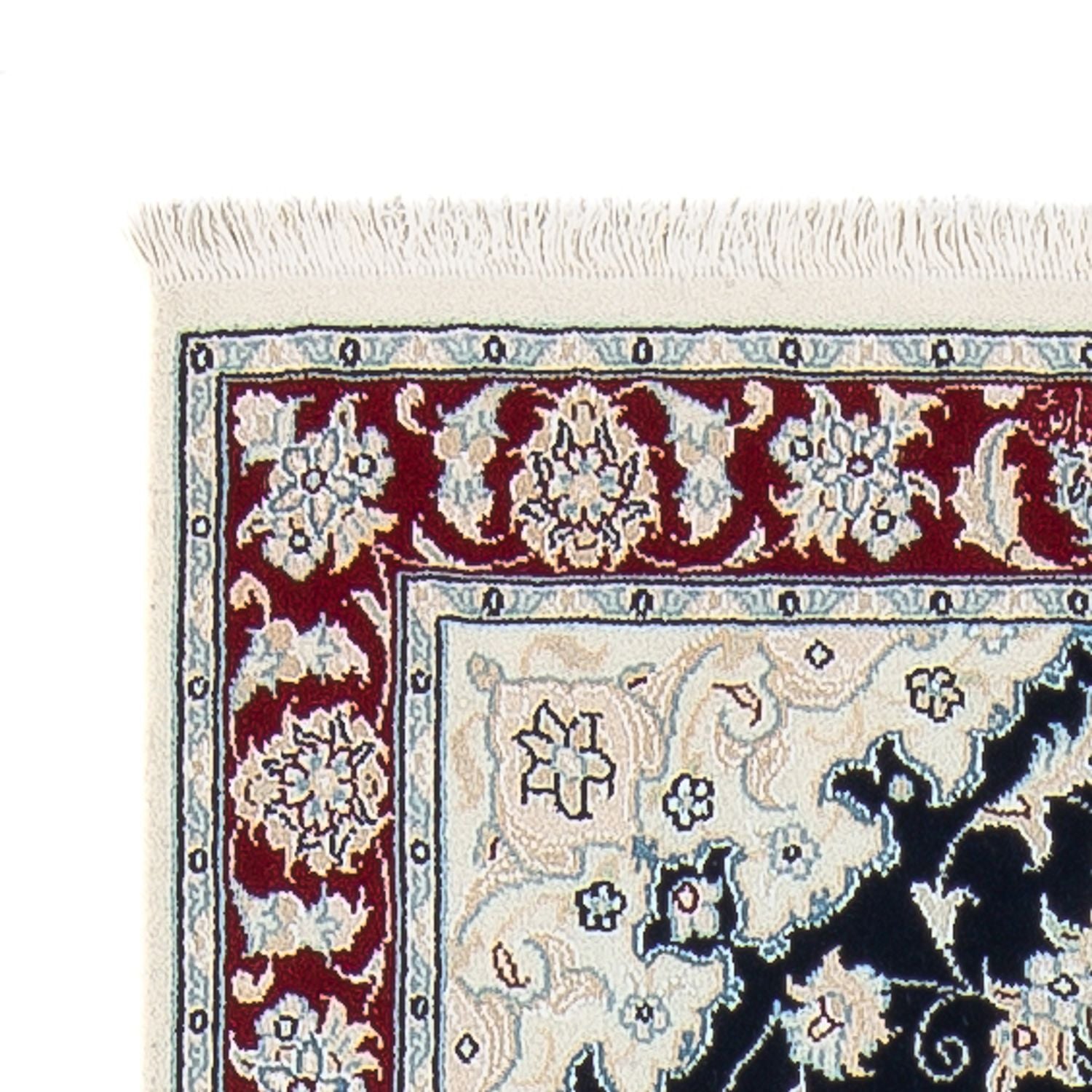 Alfombra de pasillo Alfombra Persa - Nain - Prima - 259 x 80 cm - azul oscuro