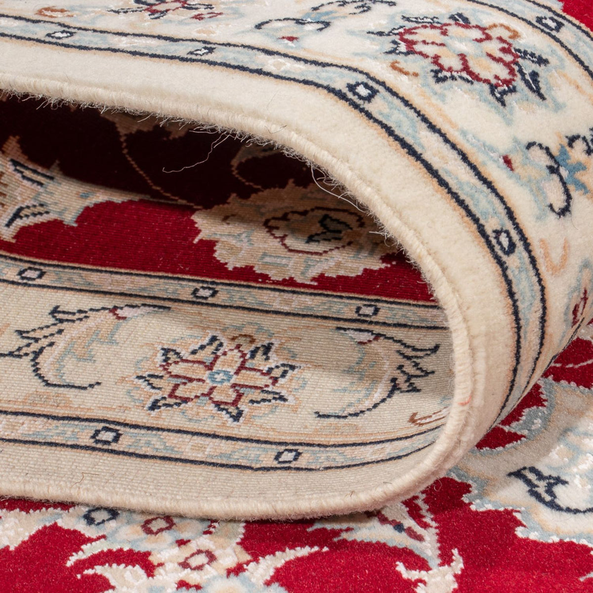 Alfombra de pasillo Alfombra Persa - Nain - Prima - 248 x 81 cm - rojo