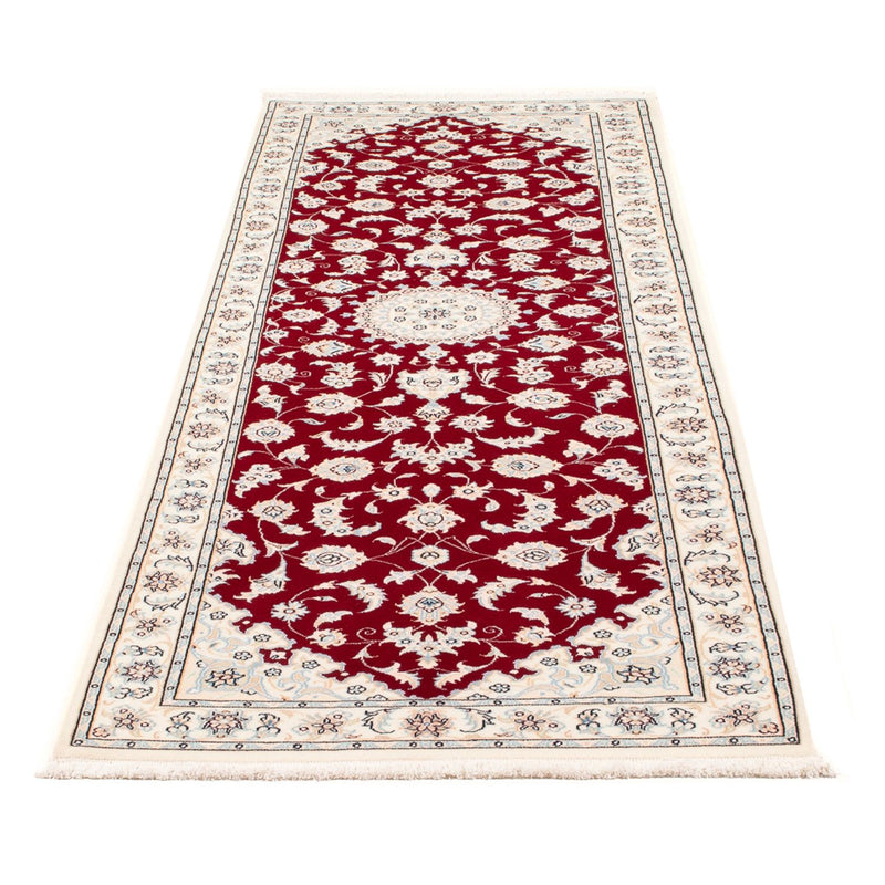 Alfombra de pasillo Alfombra Persa - Nain - Prima - 248 x 81 cm - rojo