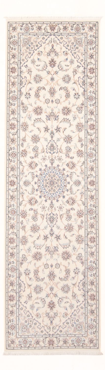 Alfombra de pasillo Alfombra Persa - Nain - Prima - 252 x 82 cm - crema