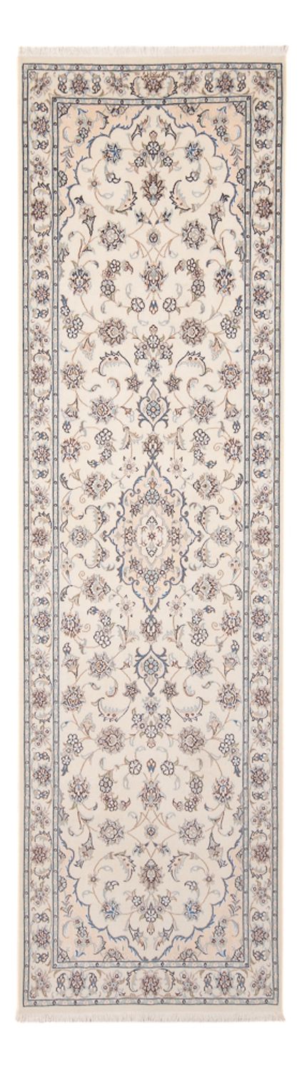 Alfombra de pasillo Alfombra Persa - Nain - Prima - 261 x 82 cm - crema