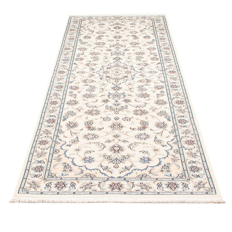 Alfombra de pasillo Alfombra Persa - Nain - Prima - 261 x 82 cm - crema