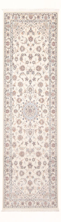 Alfombra de pasillo Alfombra Persa - Nain - Prima - 249 x 82 cm - crema