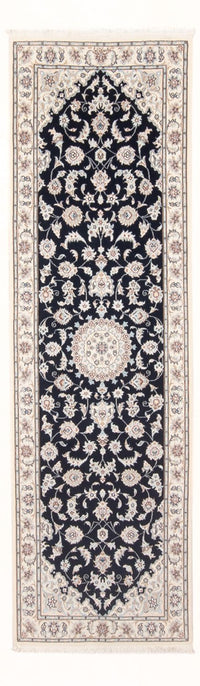 Alfombra de pasillo Alfombra Persa - Nain - Prima - 245 x 80 cm - azul oscuro