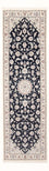 Alfombra de pasillo Alfombra Persa - Nain - Prima - 245 x 80 cm - azul oscuro