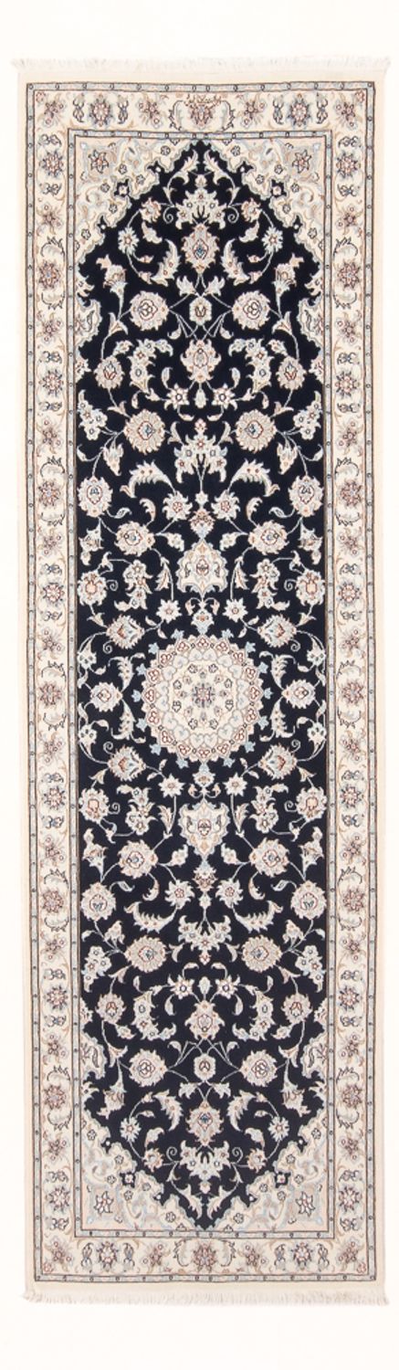 Alfombra de pasillo Alfombra Persa - Nain - Prima - 245 x 80 cm - azul oscuro