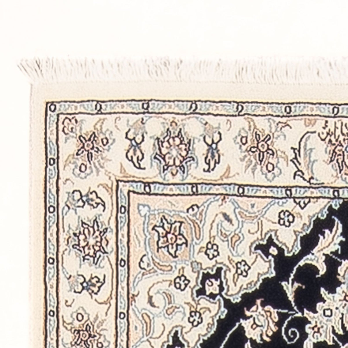 Alfombra de pasillo Alfombra Persa - Nain - Prima - 245 x 80 cm - azul oscuro