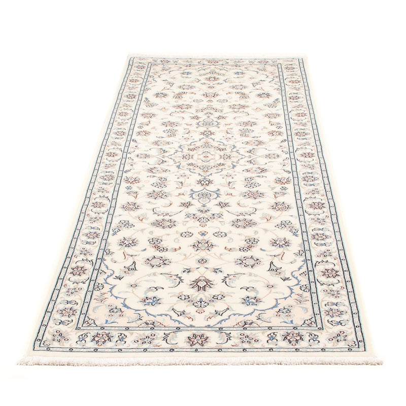 Alfombra de pasillo Alfombra Persa - Nain - Prima - 258 x 79 cm - crema