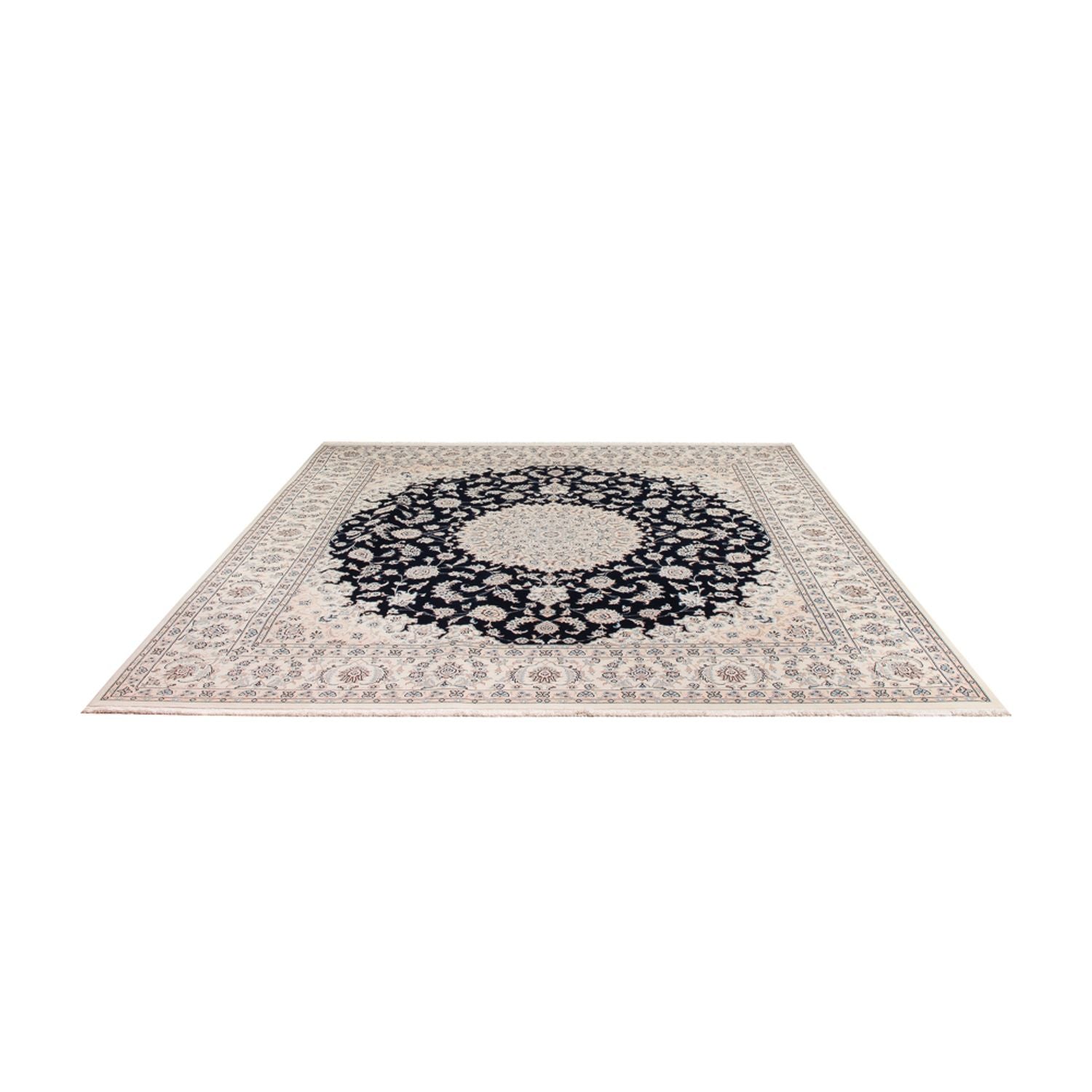 Alfombra persa - Nain cuadrado  - 259 x 247 cm - azul oscuro