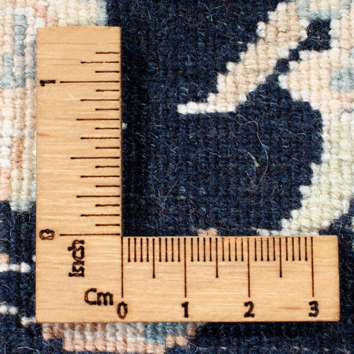 Alfombra de pasillo Alfombra Persa - Nain - Real - 207 x 80 cm - azul oscuro