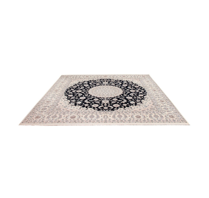 Alfombra persa - Nain - 261 x 252 cm - azul oscuro