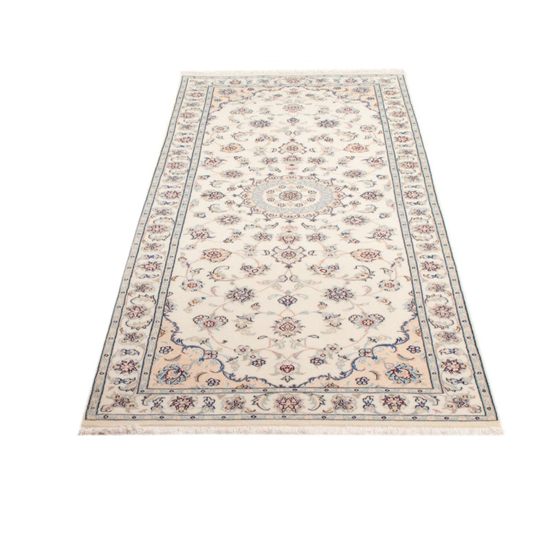 Alfombra de pasillo Alfombra Persa - Nain - Real - 210 x 80 cm - crema