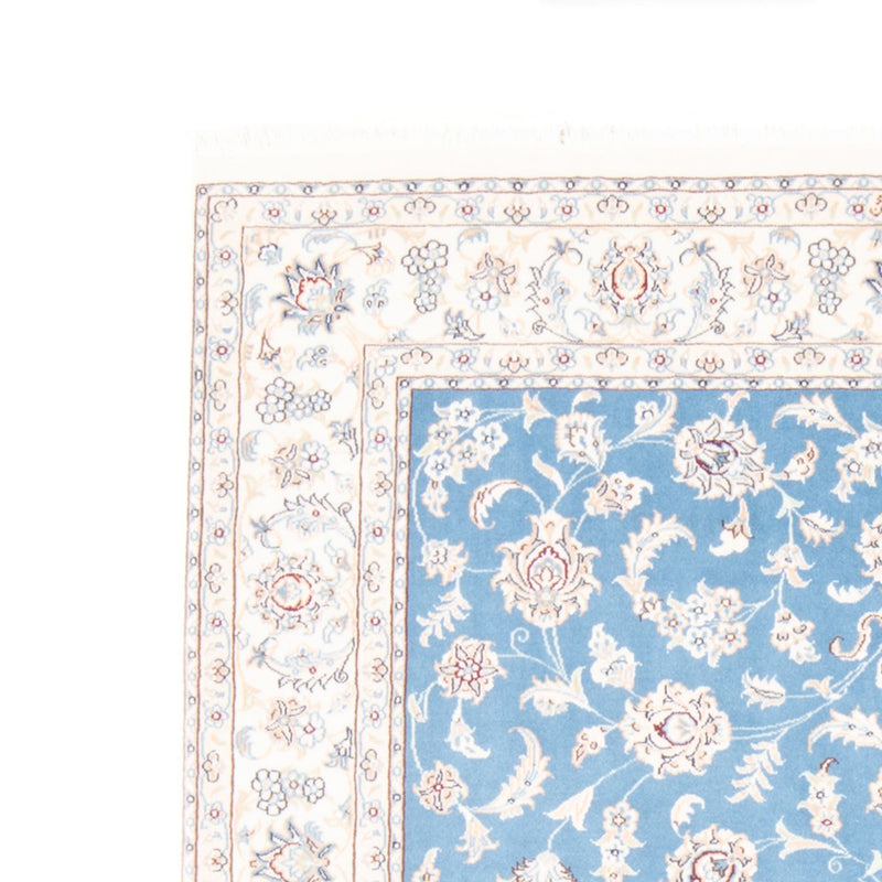 Alfombra Persa - Nain - Real - 196 x 150 cm - azul claro
