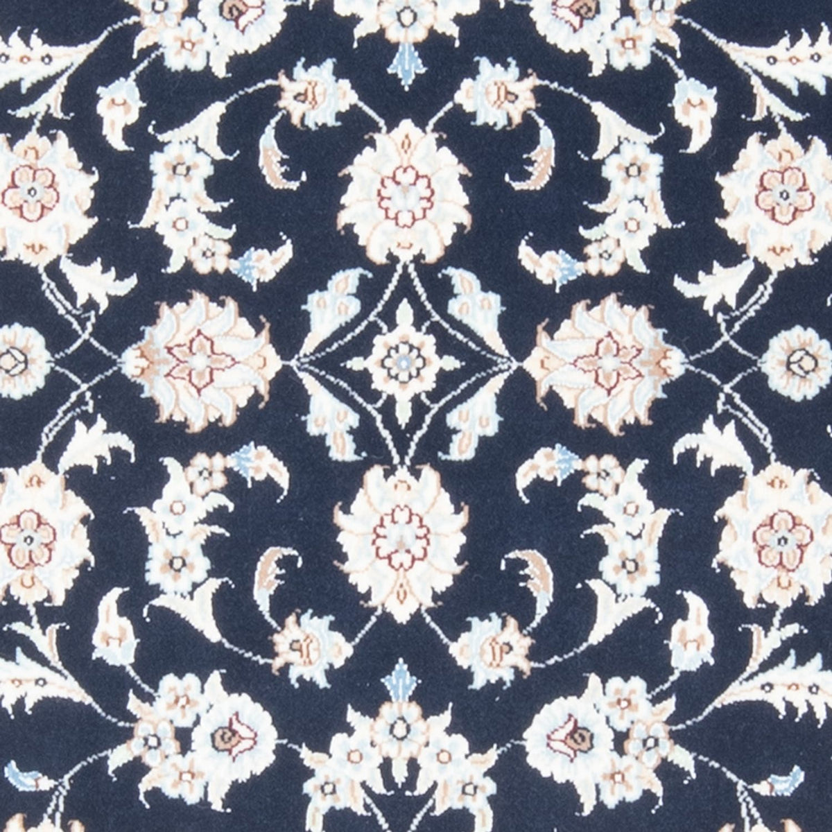 Alfombra de pasillo Alfombra Persa - Nain - Real - 205 x 80 cm - azul oscuro