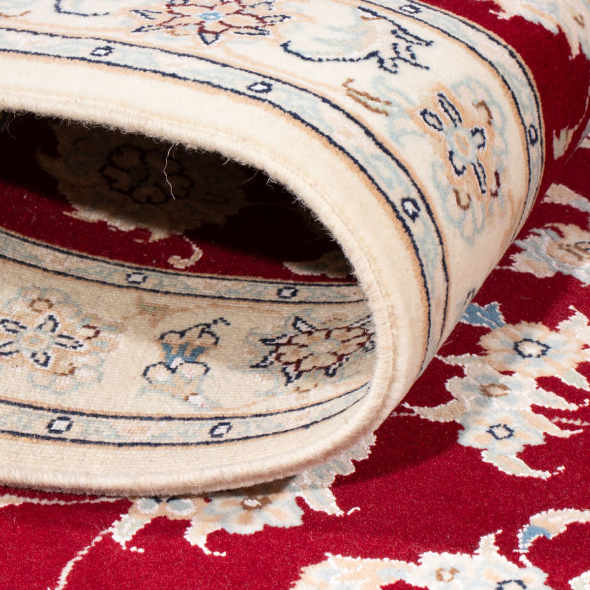 Alfombra de pasillo Alfombra Persa - Nain - Real - 199 x 80 cm - rojo