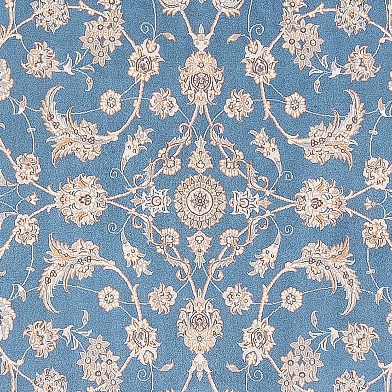Alfombra Persa - Nain - Prima - 294 x 197 cm - azul claro