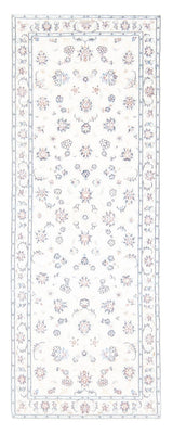 Alfombra de pasillo Alfombra Persa - Nain - Real - 197 x 78 cm - crema
