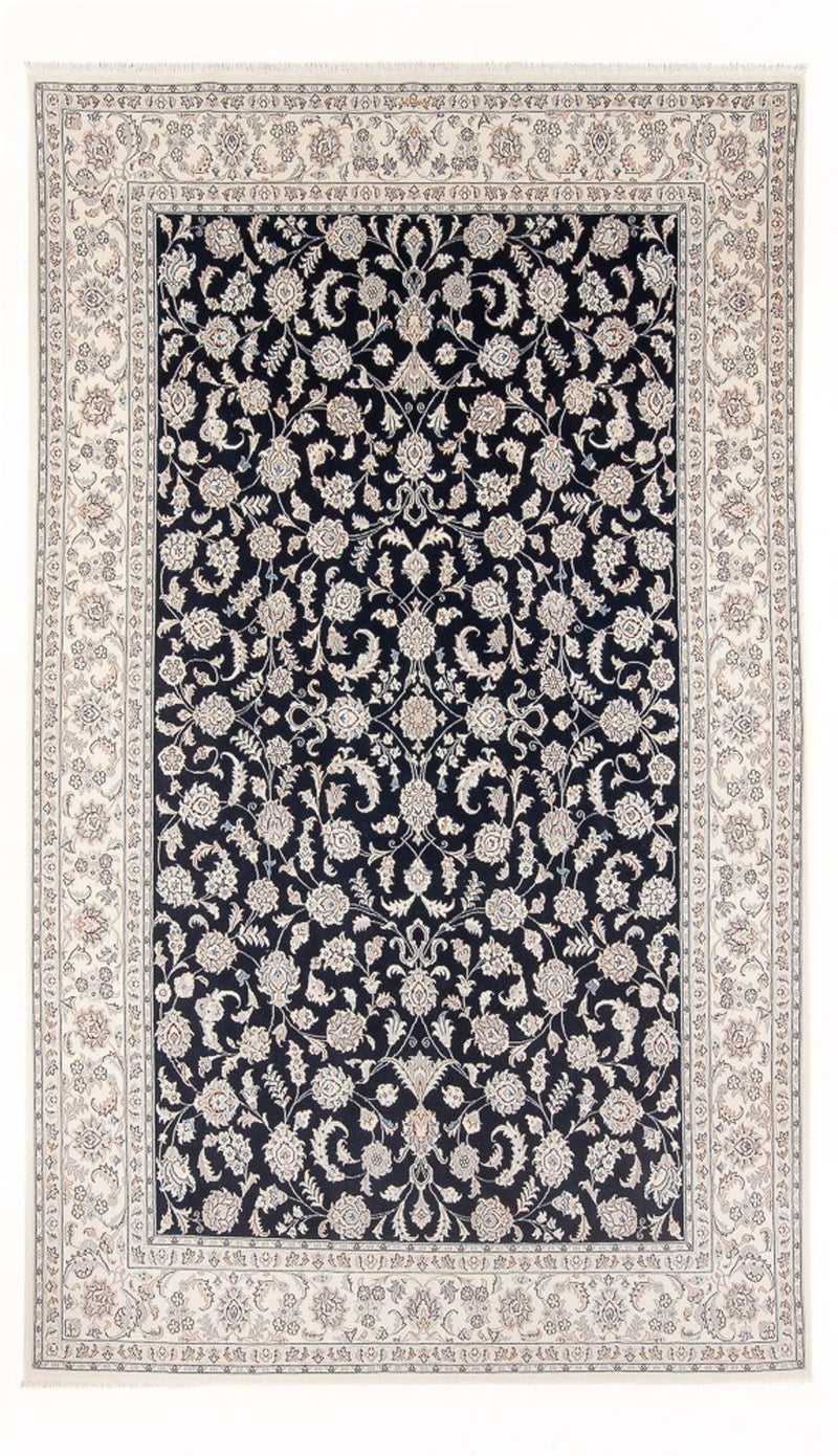 Alfombra Persa - Nain - Prima - 303 x 196 cm - azul oscuro