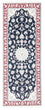 Alfombra de pasillo Alfombra Persa - Nain - Real - 196 x 79 cm - azul oscuro