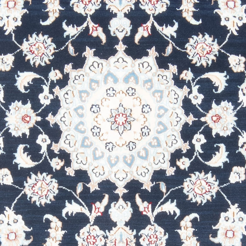 Alfombra de pasillo Alfombra Persa - Nain - Real - 196 x 79 cm - azul oscuro