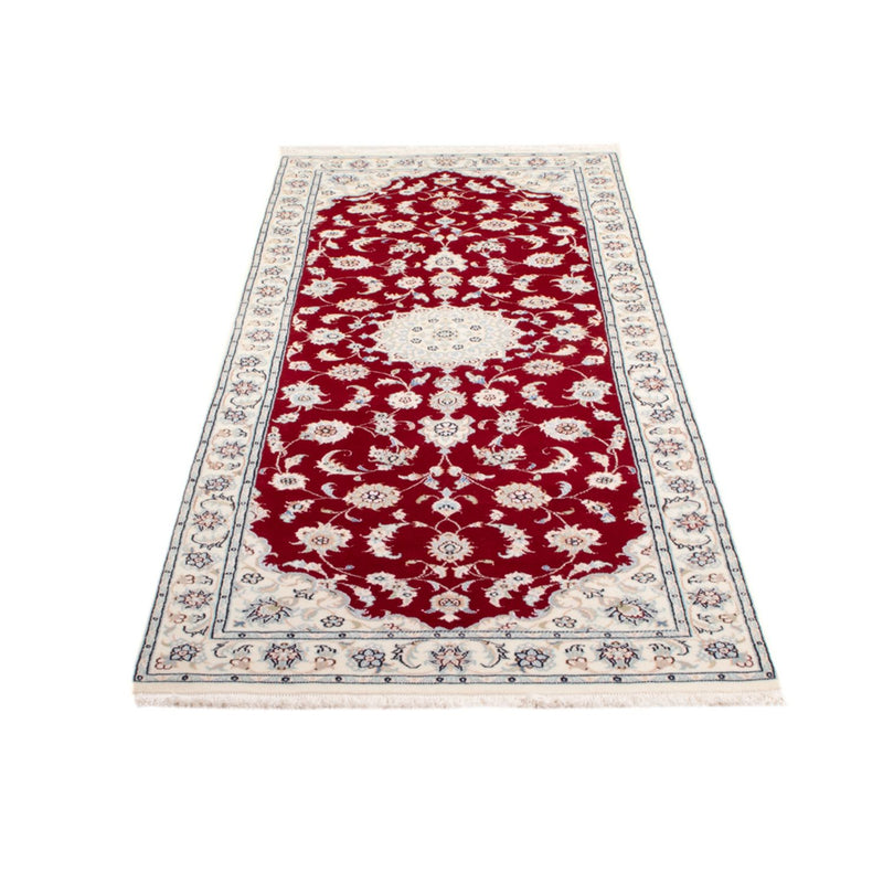 Alfombra de pasillo Alfombra Persa - Nain - Real - 204 x 81 cm - rojo