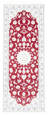 Alfombra de pasillo Alfombra Persa - Nain - Real - 199 x 80 cm - rojo