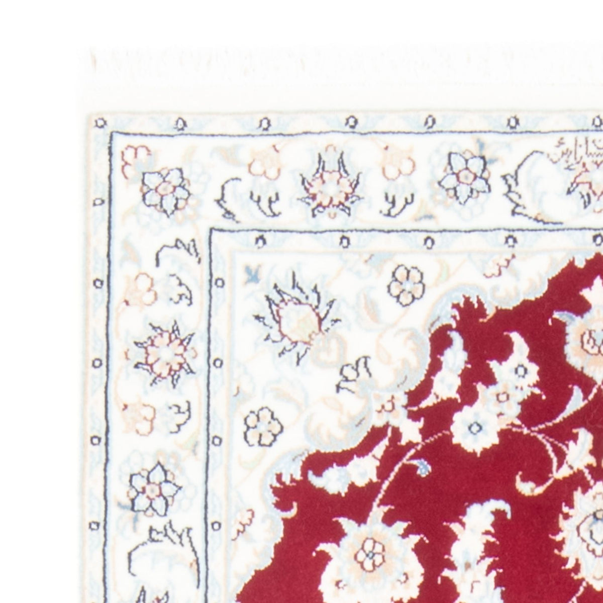 Alfombra de pasillo Alfombra Persa - Nain - Real - 199 x 80 cm - rojo