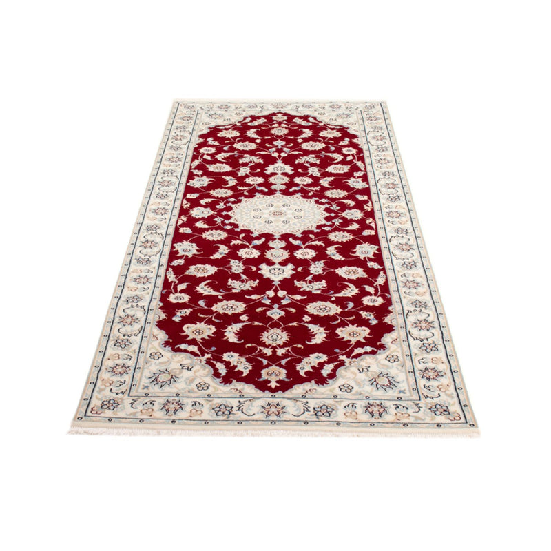 Alfombra de pasillo Alfombra Persa - Nain - Real - 199 x 80 cm - rojo
